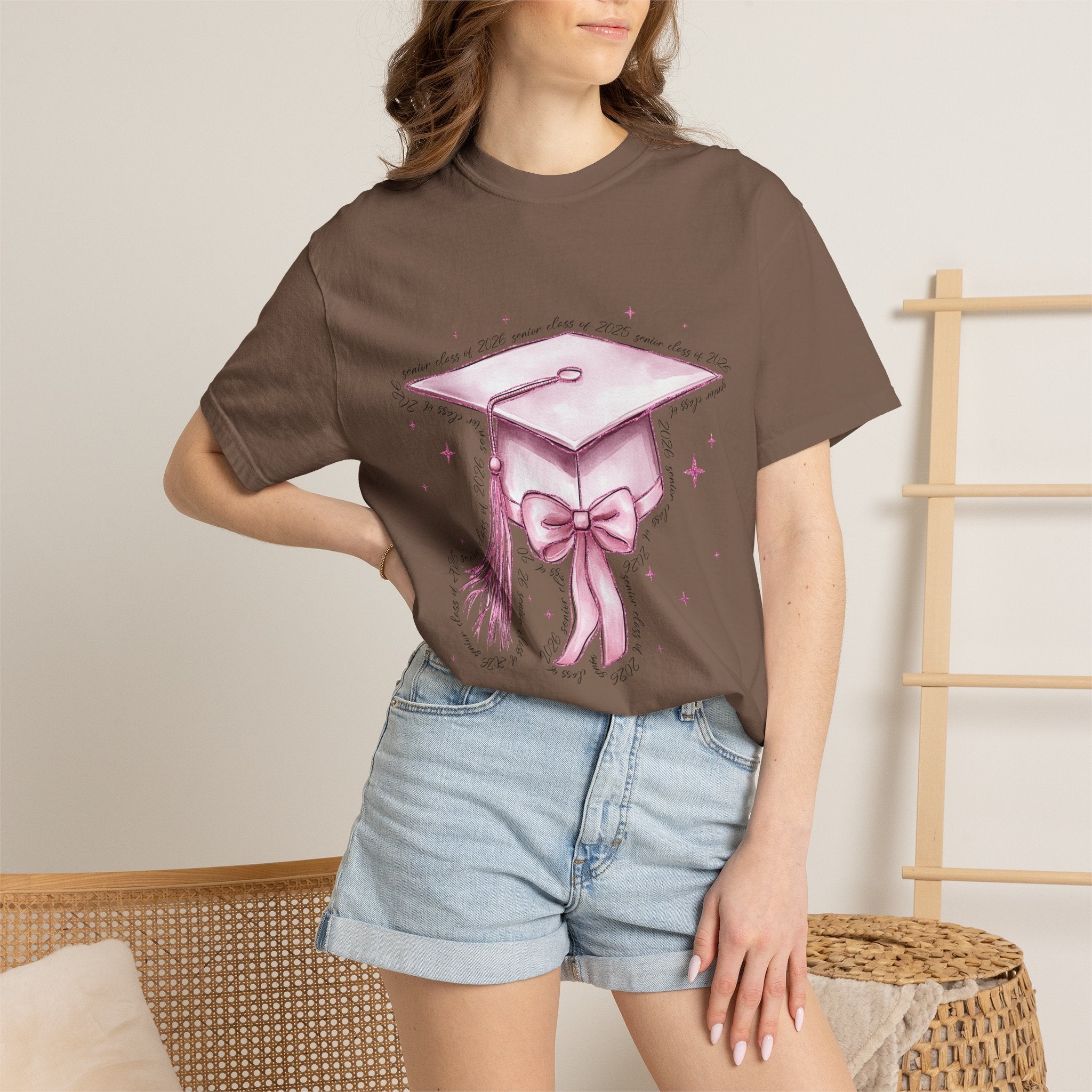 Graduation Cap Bow Tee