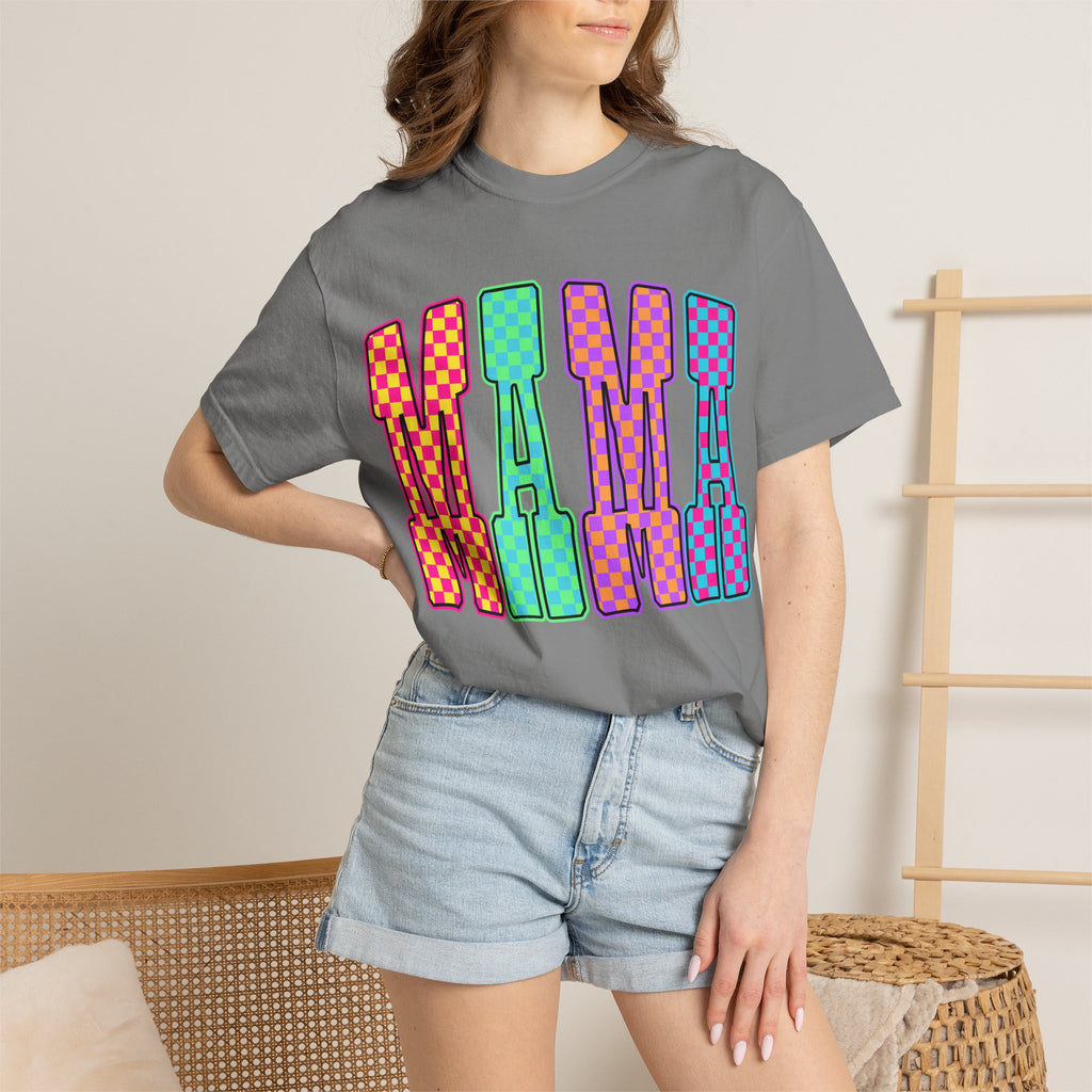 Mama Colorblock Graphic Tee