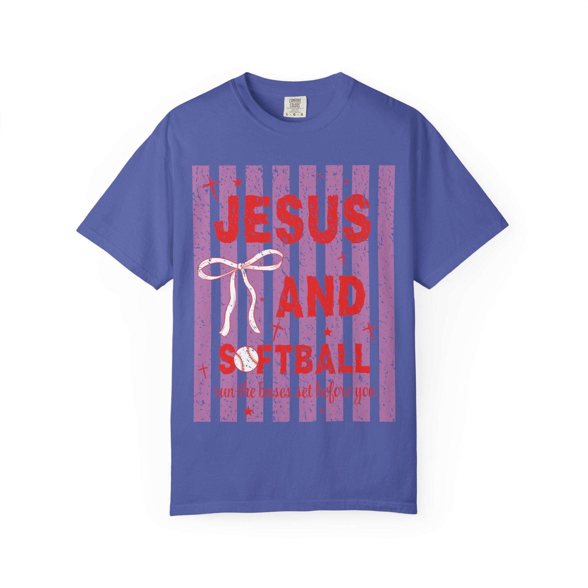 Jesus and Softball Graphic T-shirt
