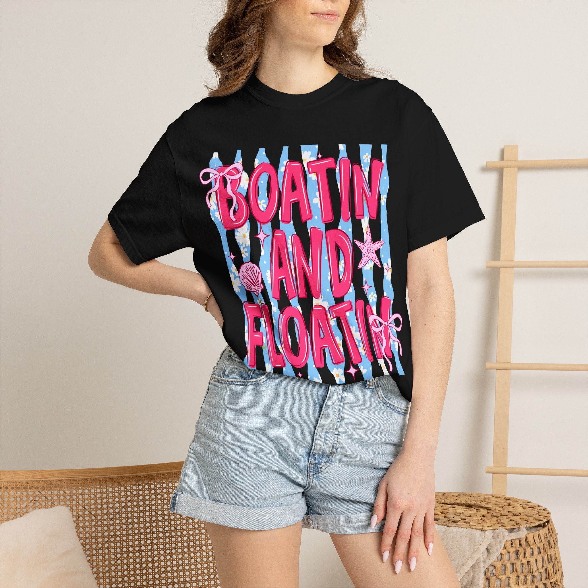 Boatin' and Floatin' Beach T-Shirt