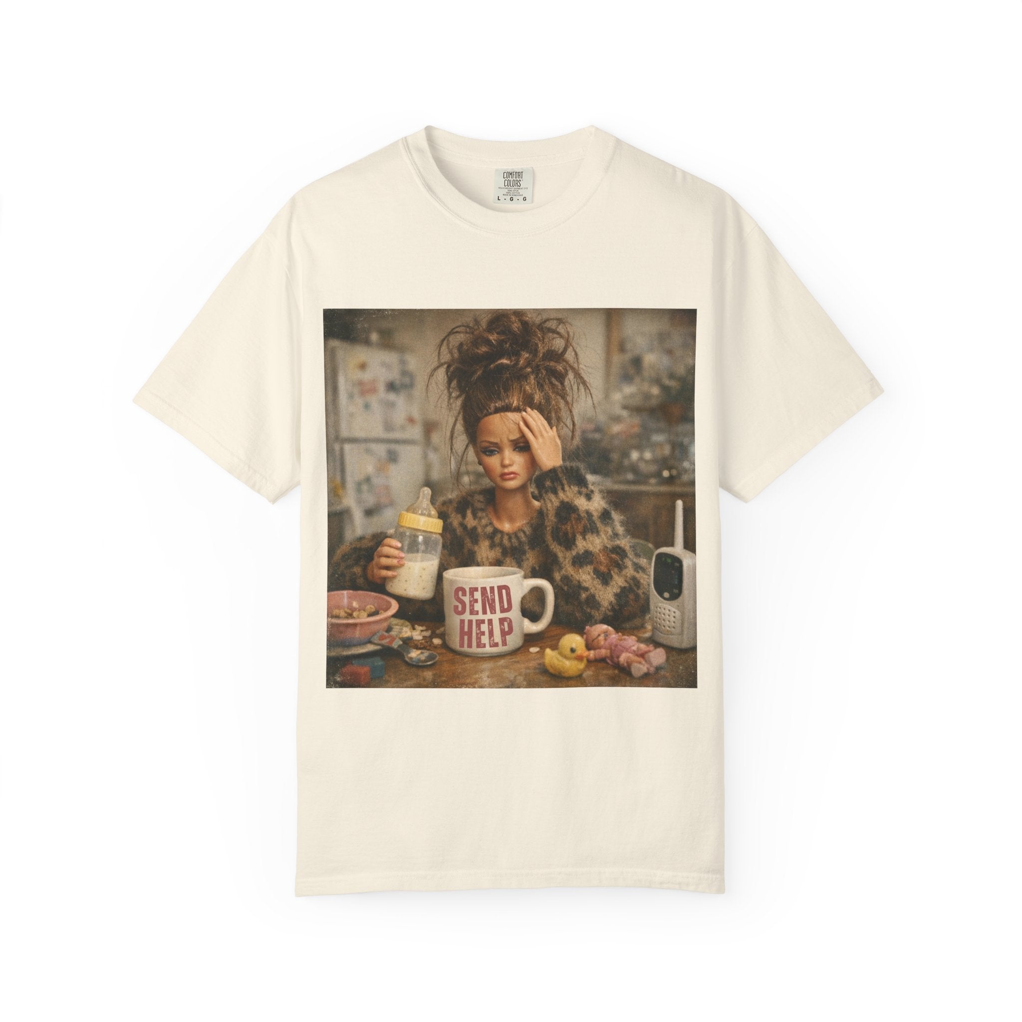 Send Help Morning Mess Graphic T-shirt