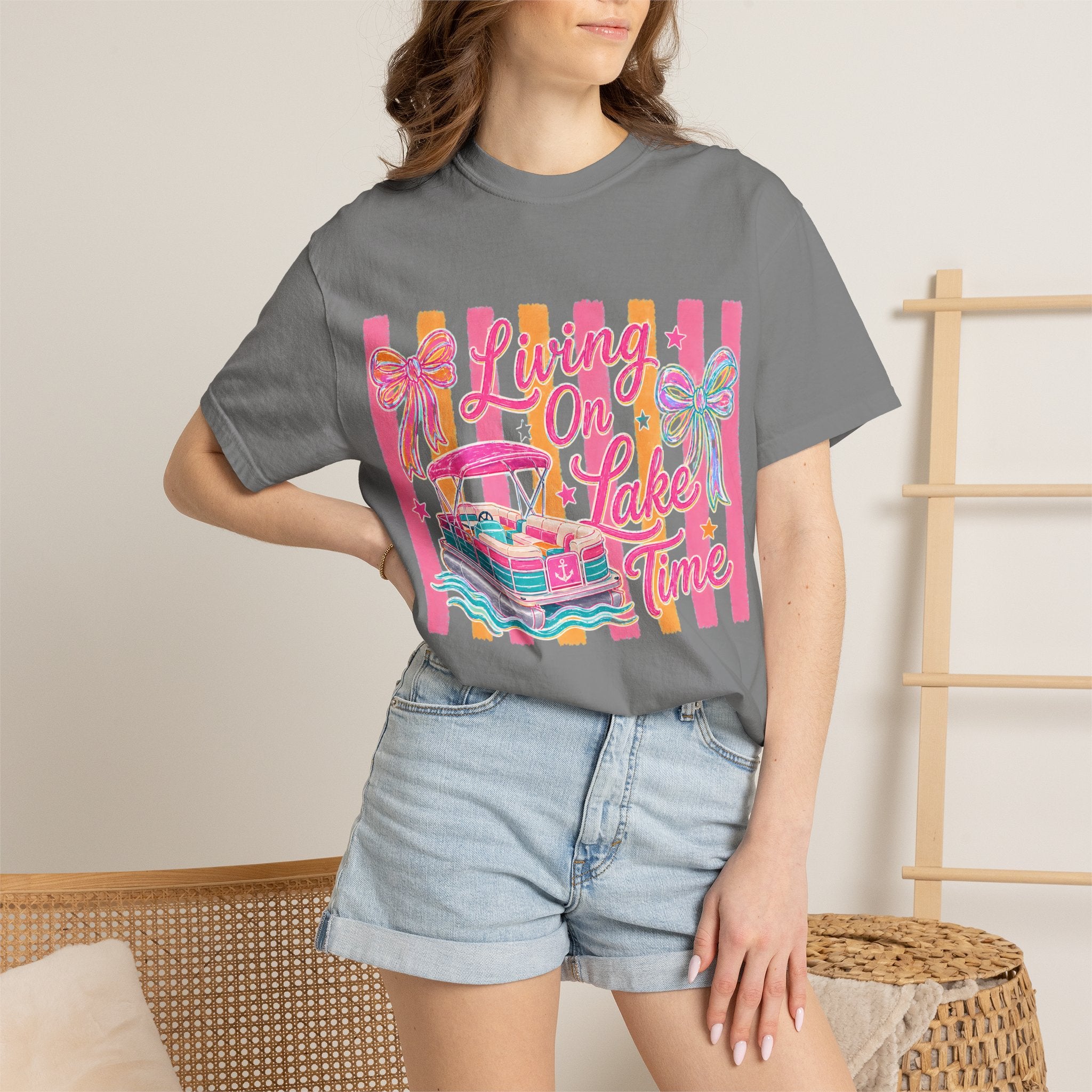 Living On Lake Time T-Shirt