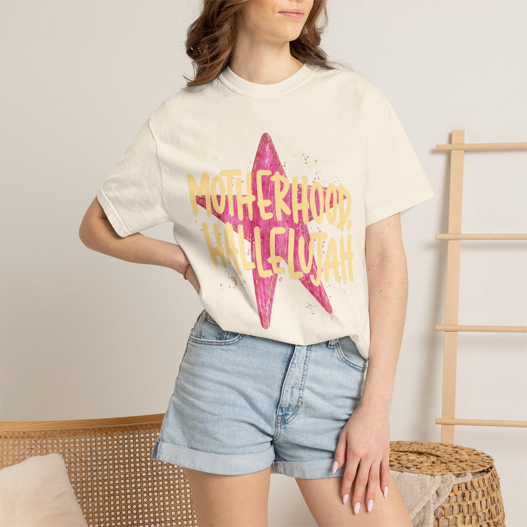 Motherhood Hallelujah T-Shirt — Inspirational Mom Graphic Tee