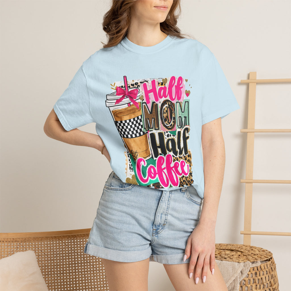 Half Mom Half Coffee T-Shirt