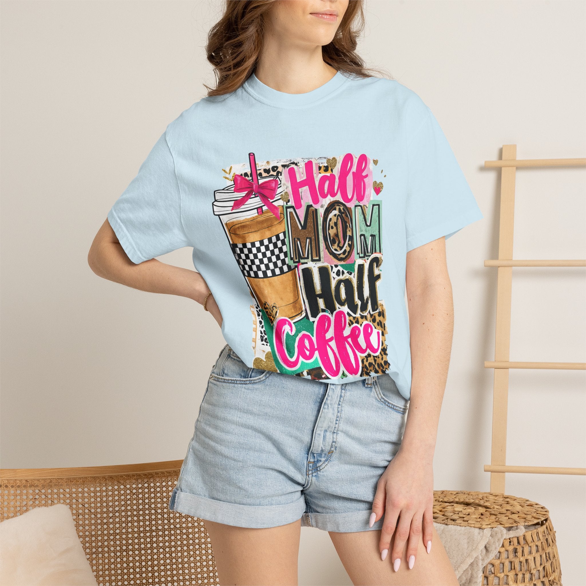 Half Mom Half Coffee T-Shirt