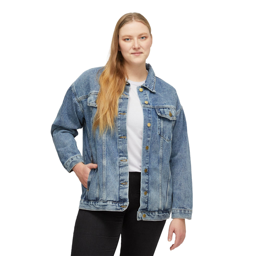 Women's Denim Jacket — 'Indians' Graphic