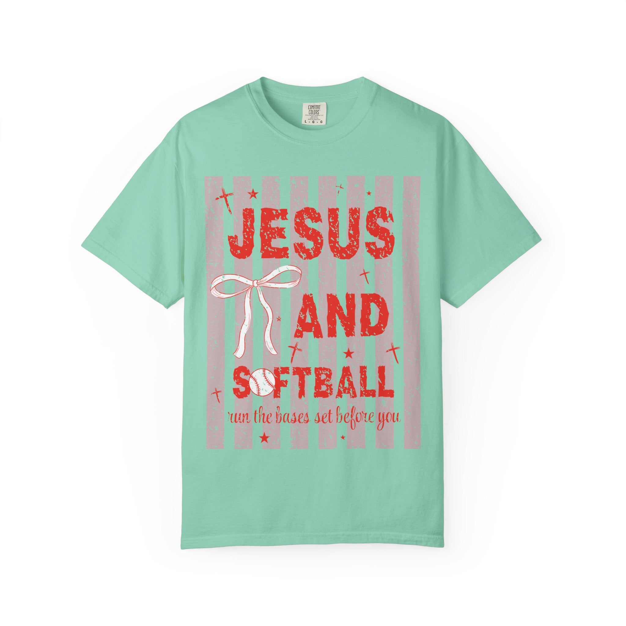 Jesus and Softball Graphic T-shirt