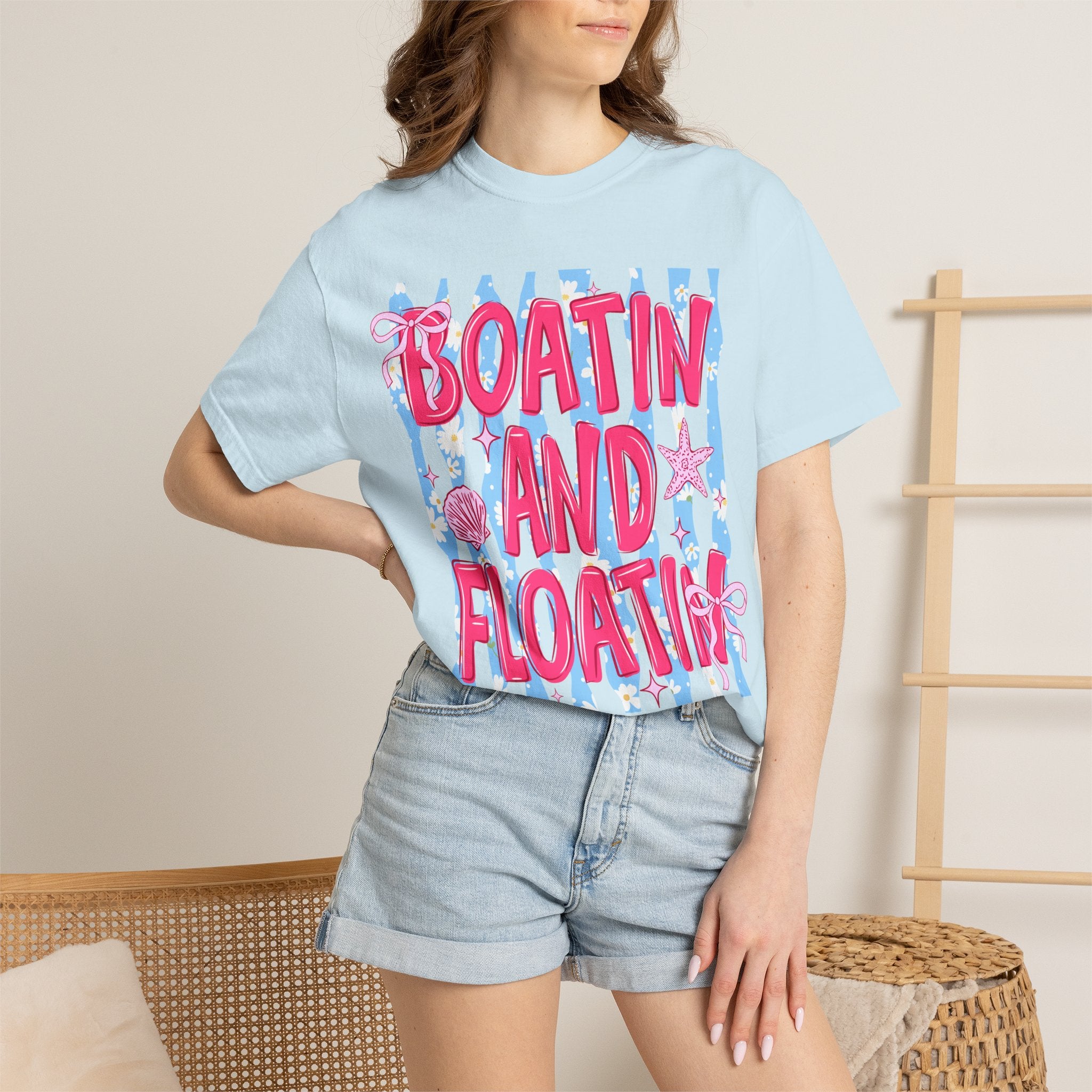 Boatin' and Floatin' Beach T-Shirt