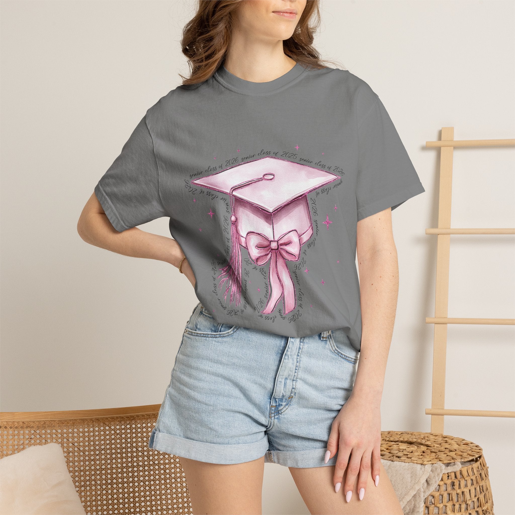 Graduation Cap Bow Tee