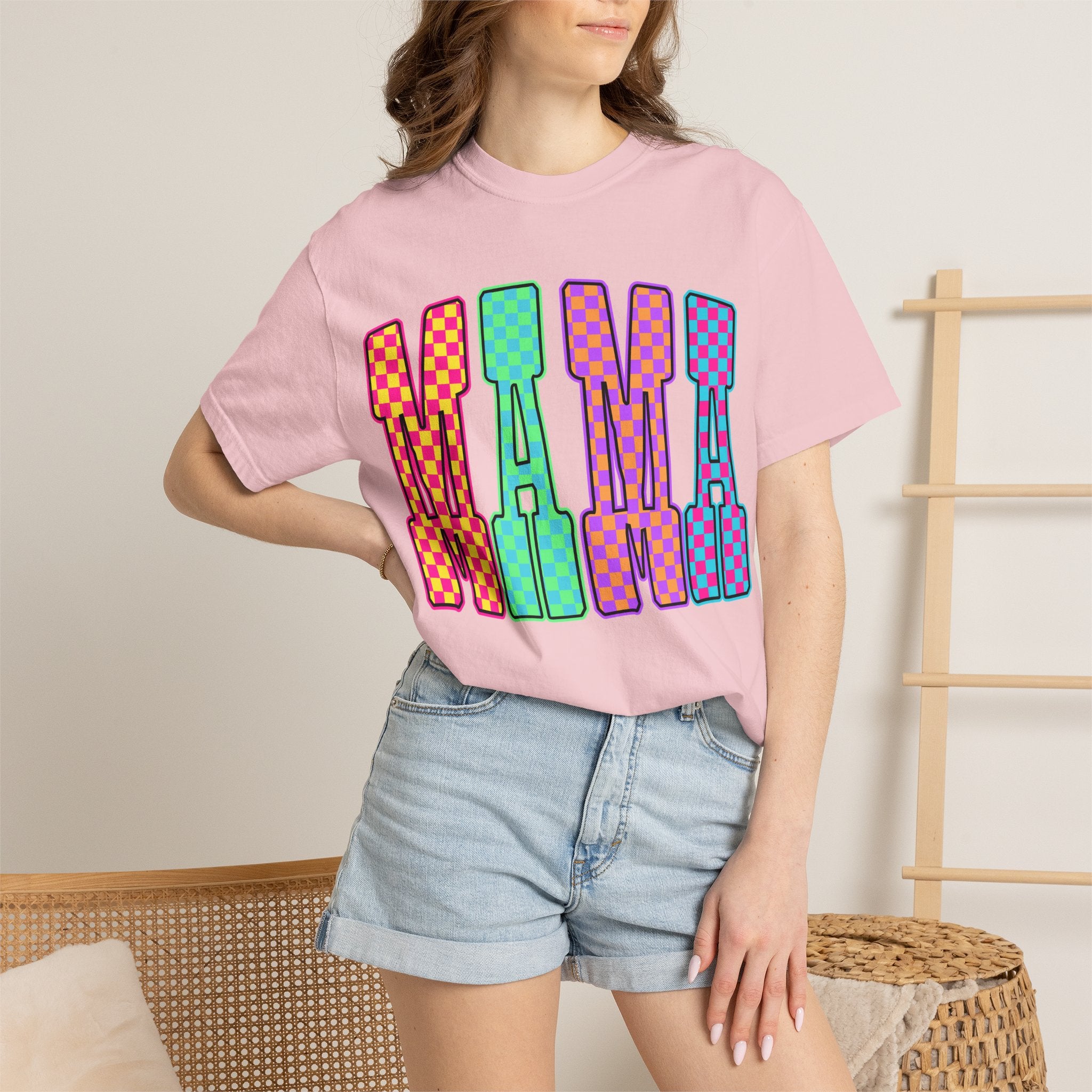 Mama Colorblock Graphic Tee