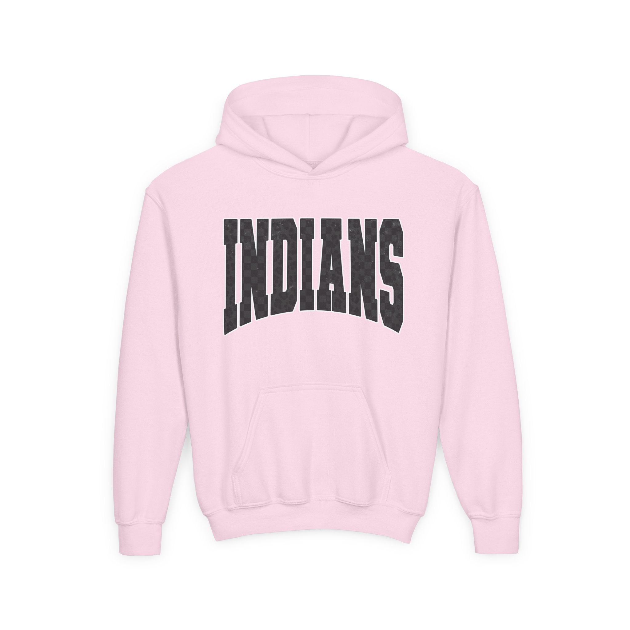 Youth Hoodie - 'INDIANS' Varsity Style Pullover