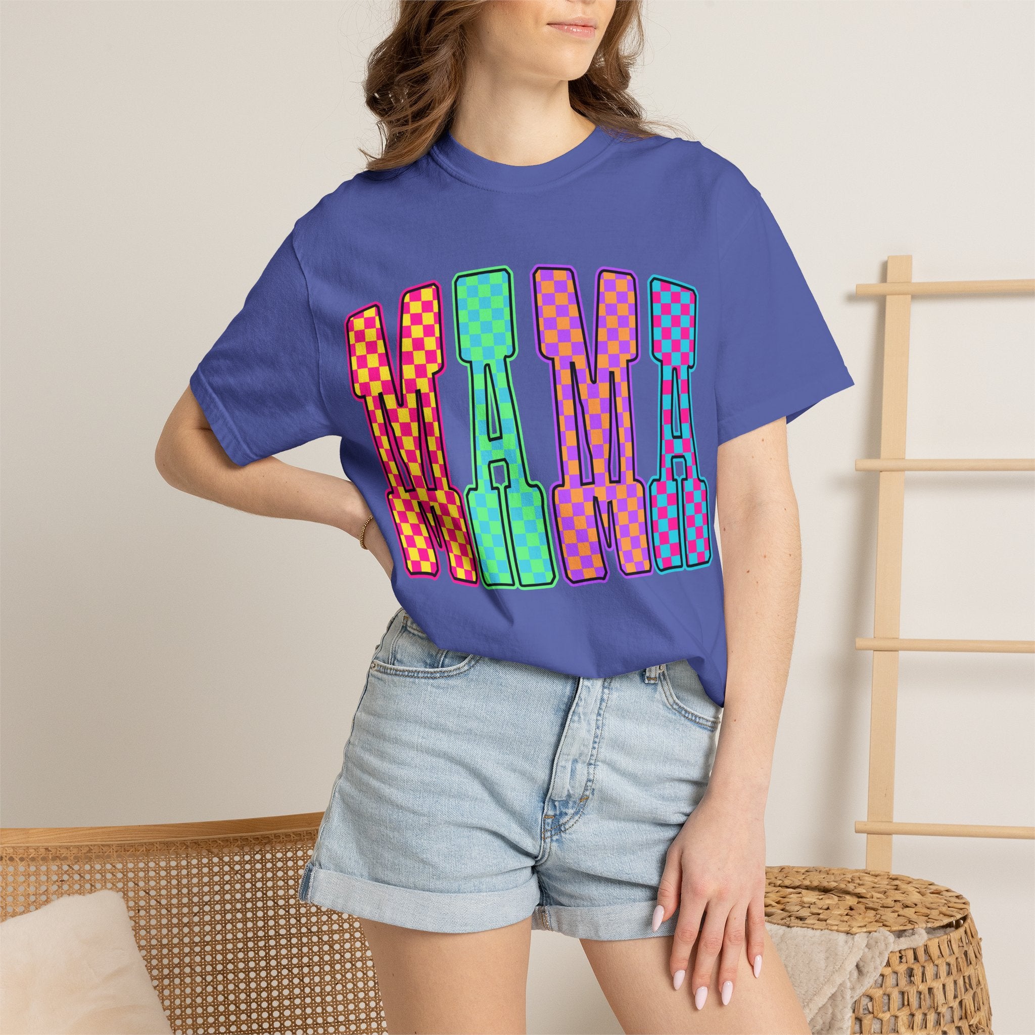 Mama Colorblock Graphic Tee