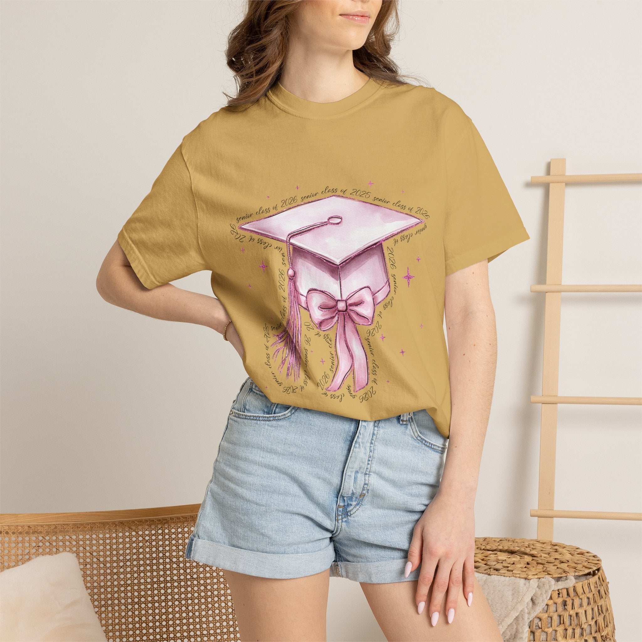Graduation Cap Bow Tee