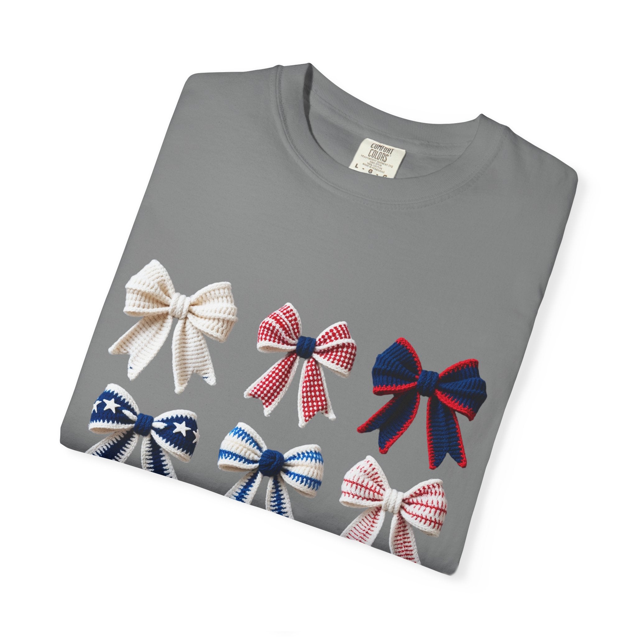 Bow Grid Graphic T-Shirt