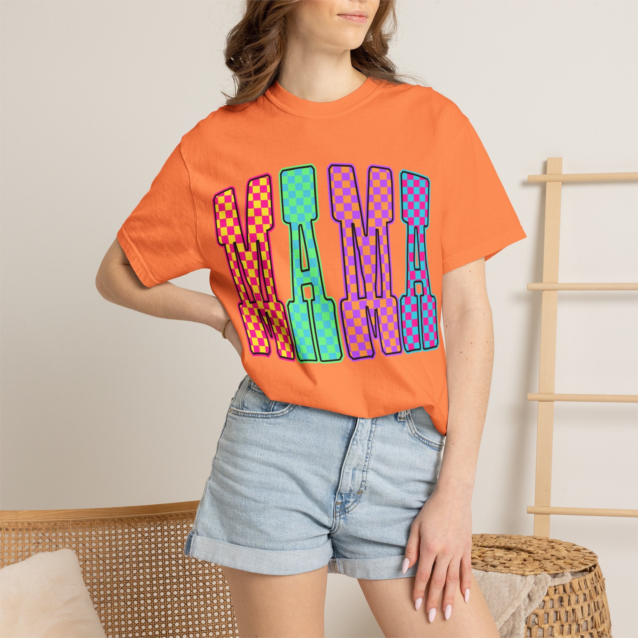 Mama Colorblock Graphic Tee