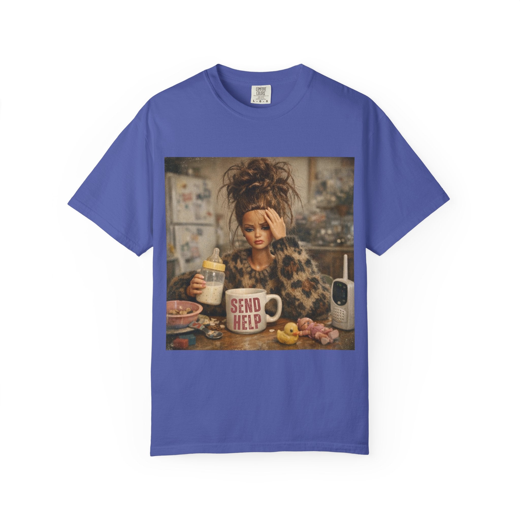 Send Help Morning Mess Graphic T-shirt