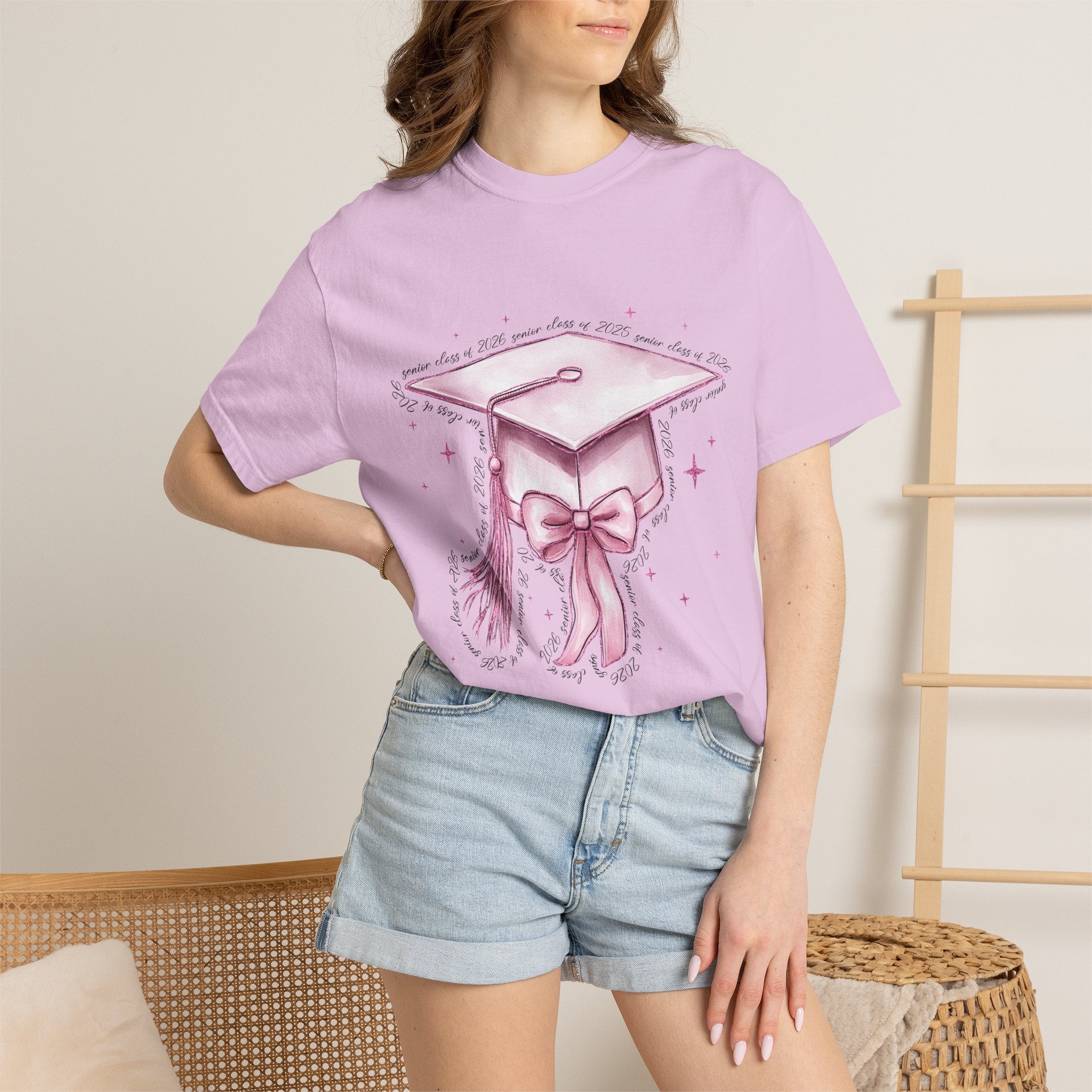 Graduation Cap Bow Tee