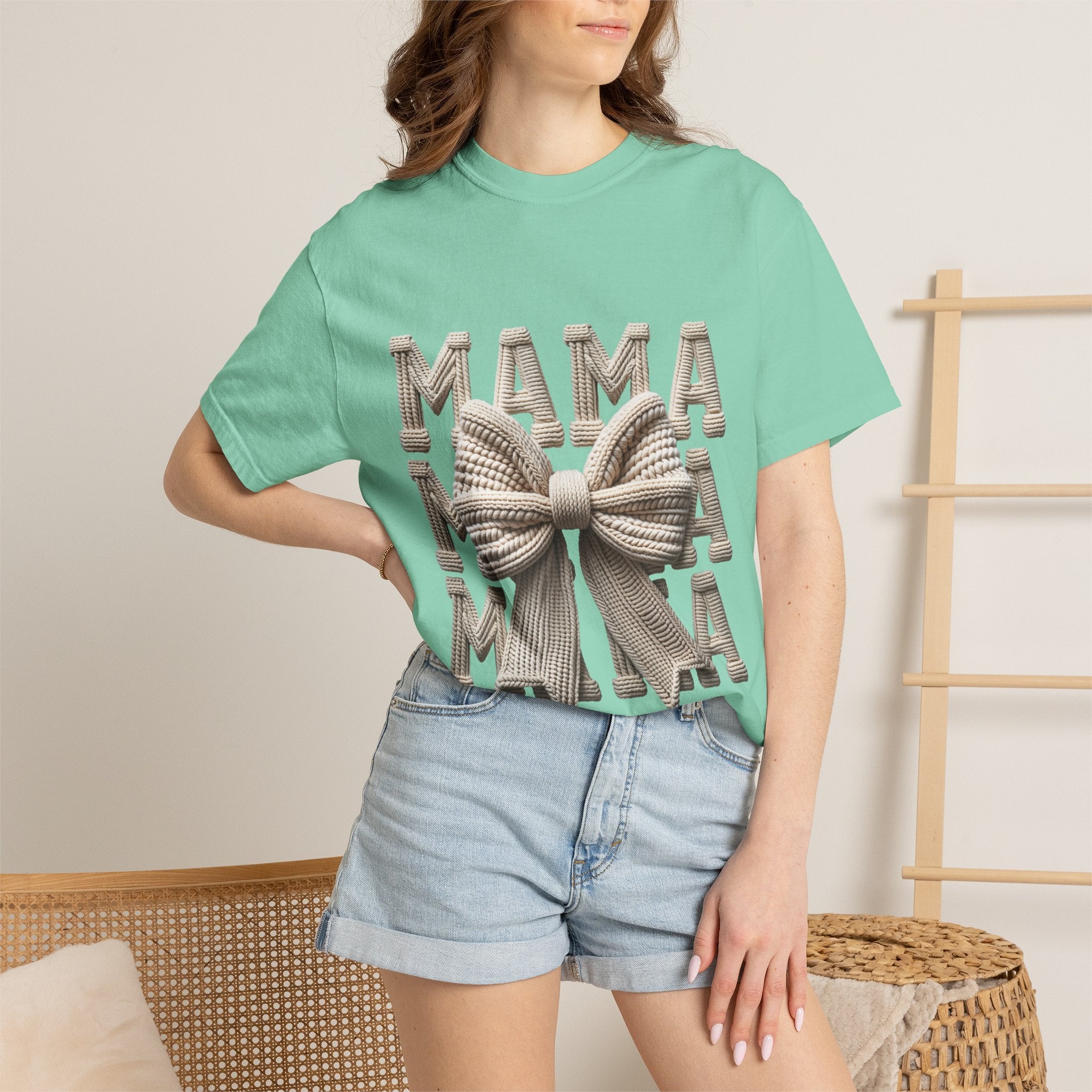 Cozy Knit Bow Mother's Day Tee