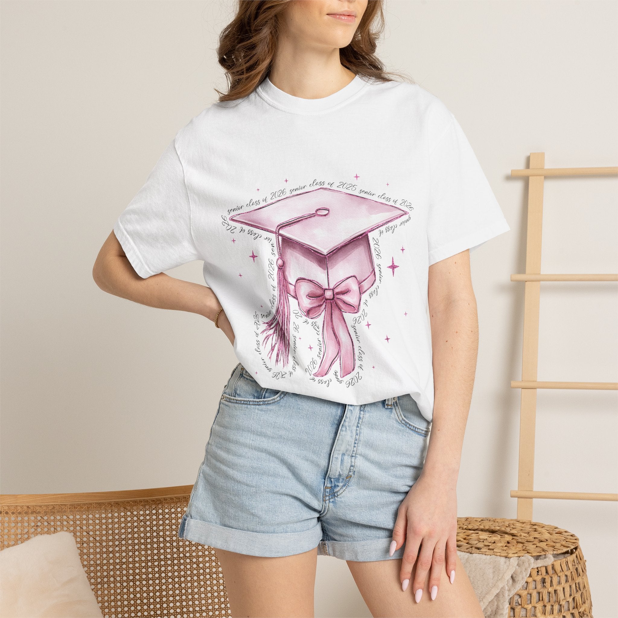 Graduation Cap Bow Tee