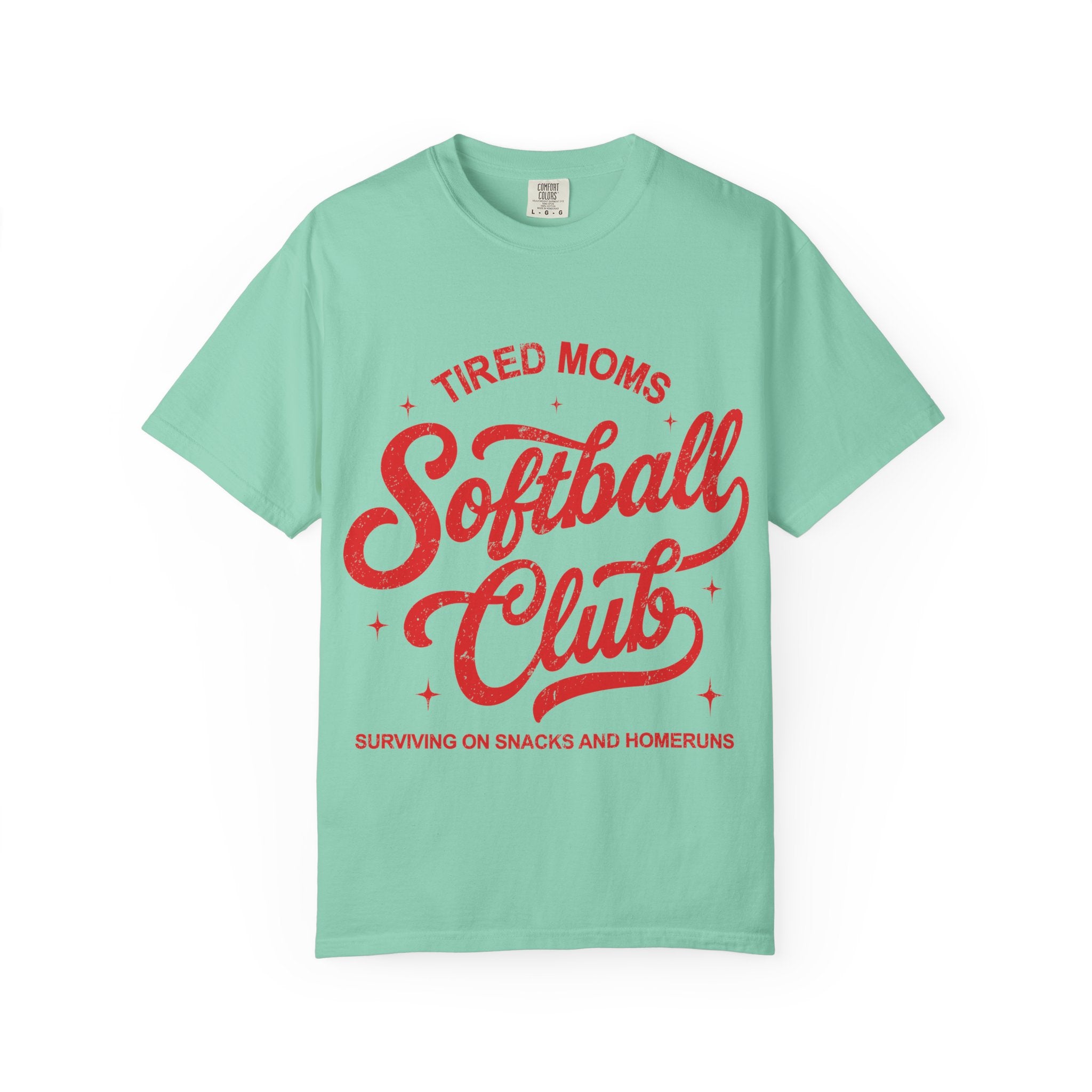 Tired Moms Softball Graphic T-shirt