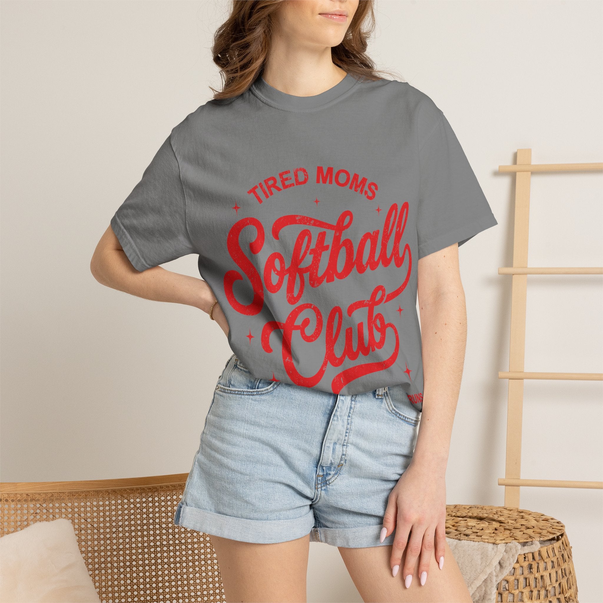 Tired Moms Softball Graphic T-shirt