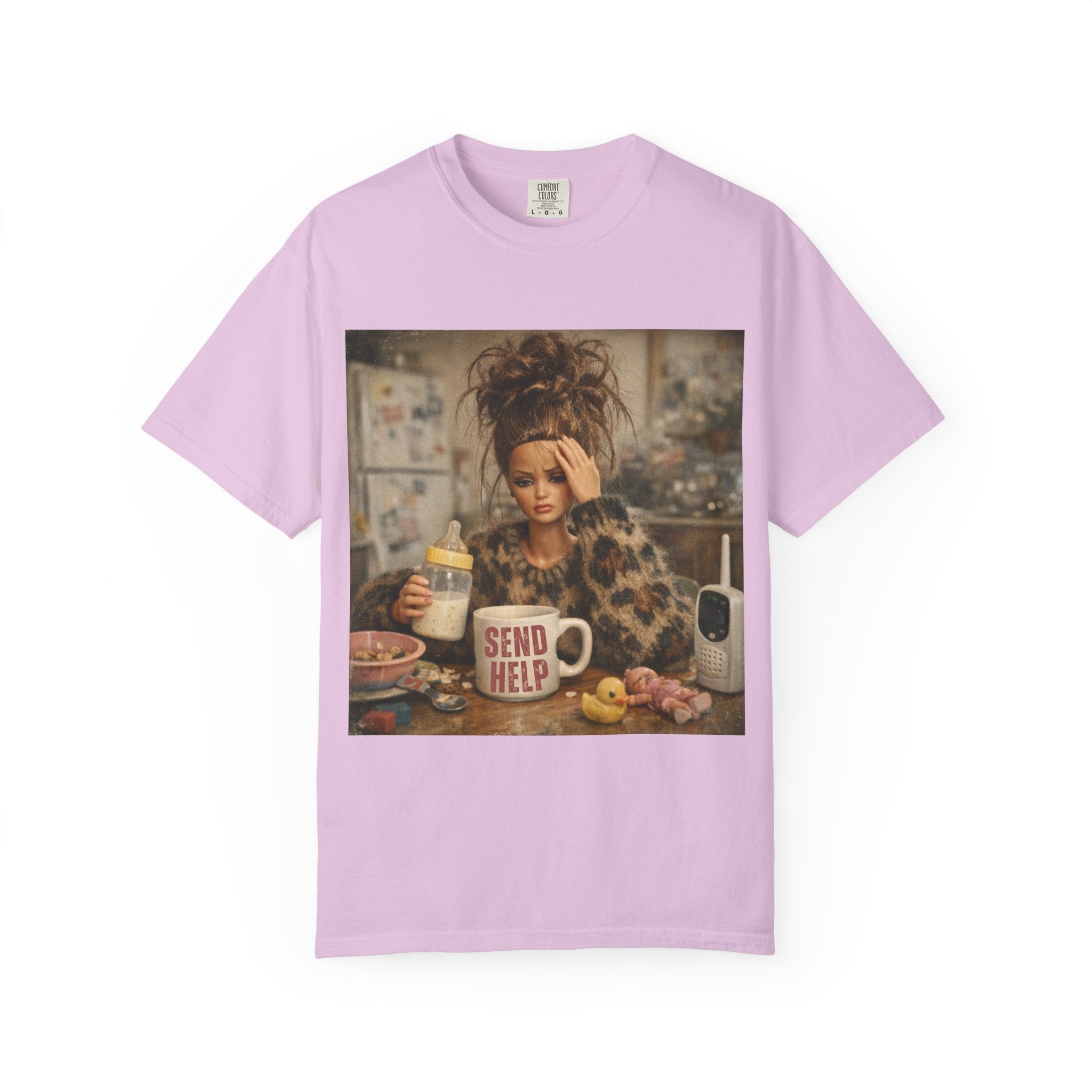 Send Help Morning Mess Graphic T-shirt