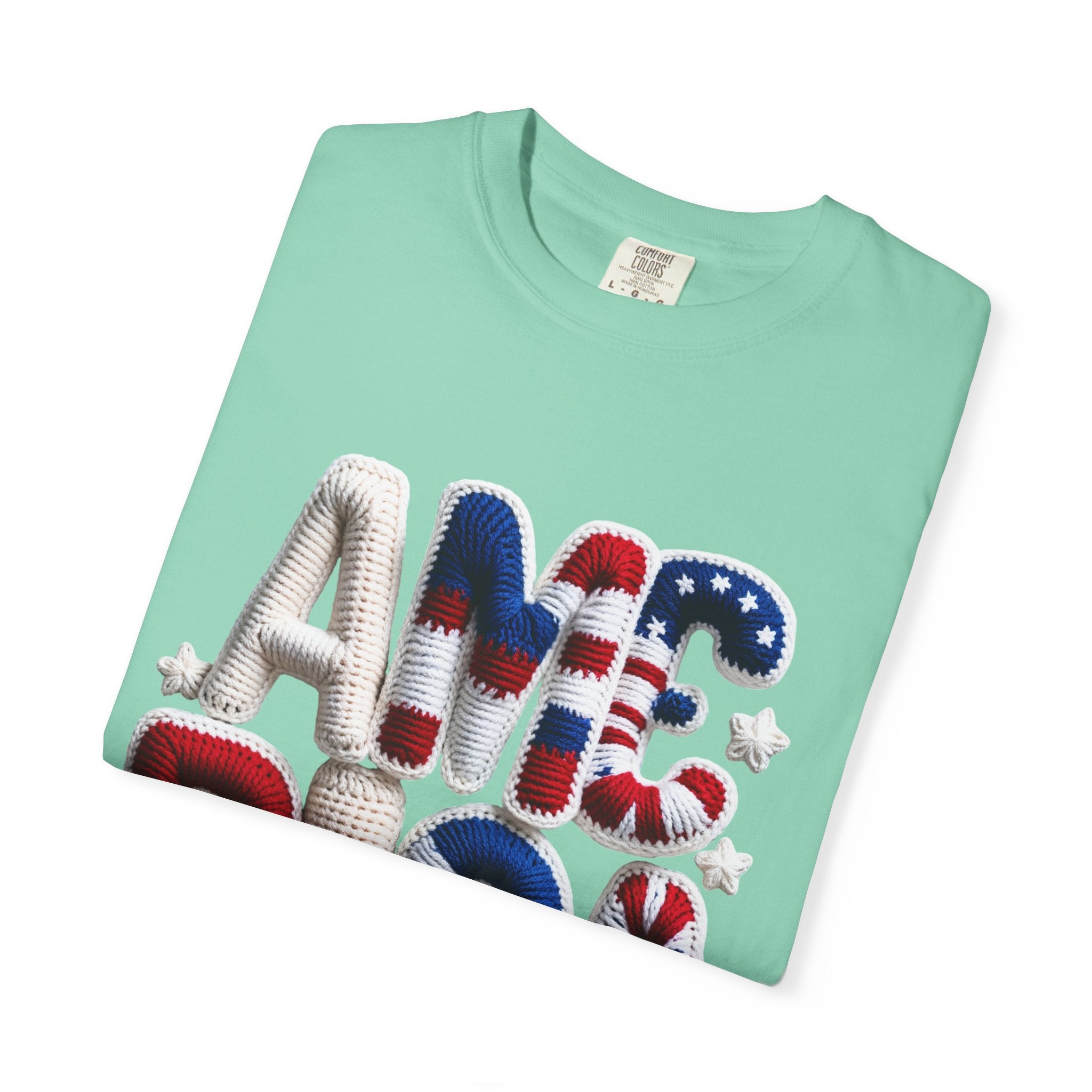 America Puffy Flag Graphic T-Shirt