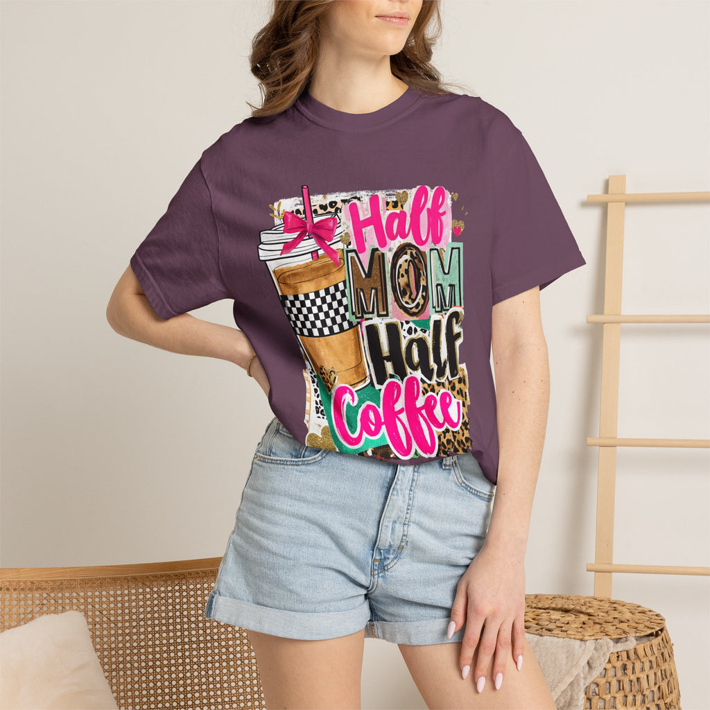 Half Mom Half Coffee T-Shirt