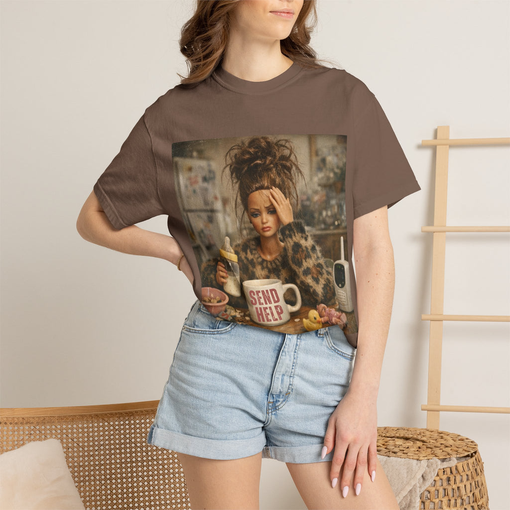 Send Help Morning Mess Graphic T-shirt
