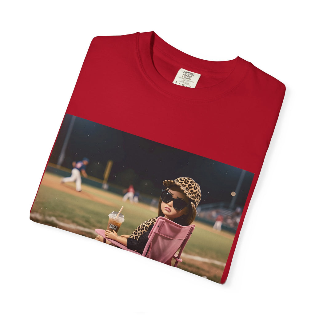 I Live Here Now at Baseball Field Graphic T-shirt