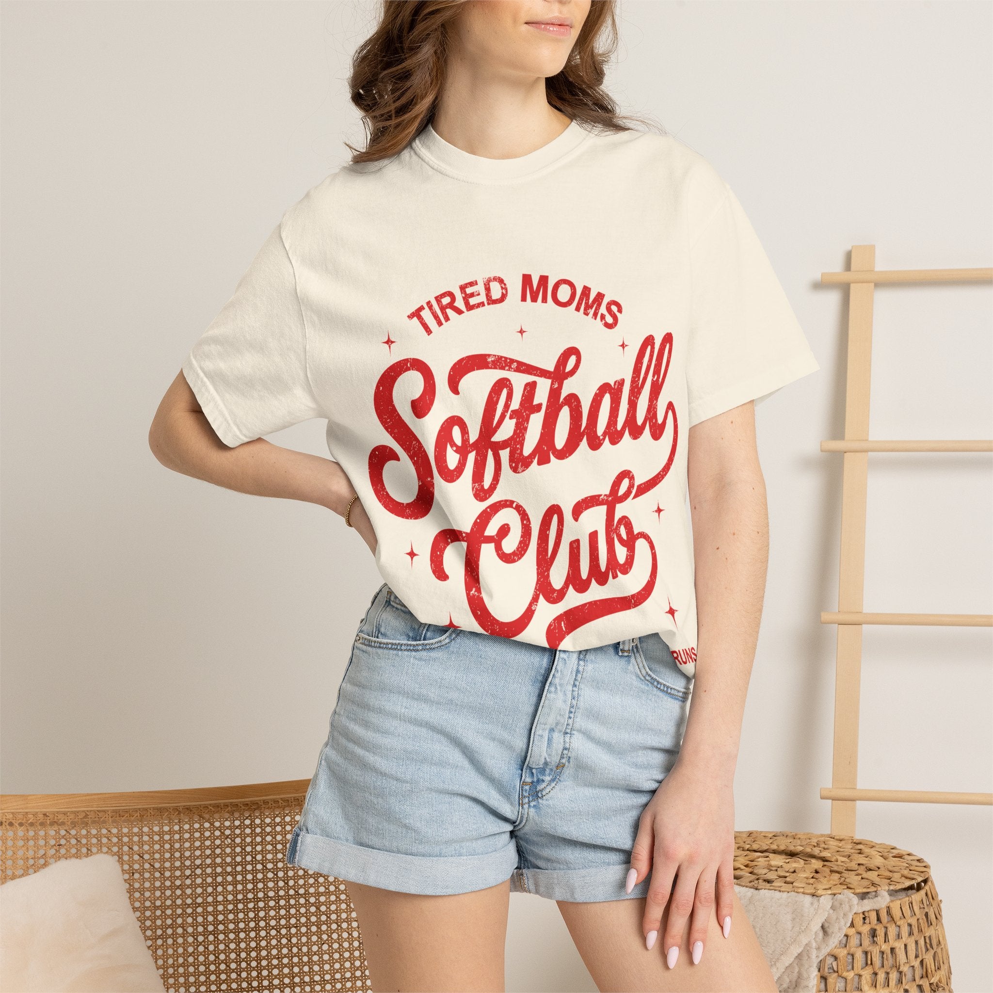 Tired Moms Softball Graphic T-shirt