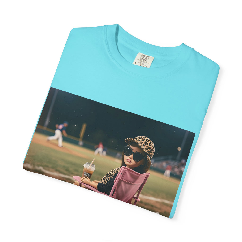 I Live Here Now at Baseball Field Graphic T-shirt