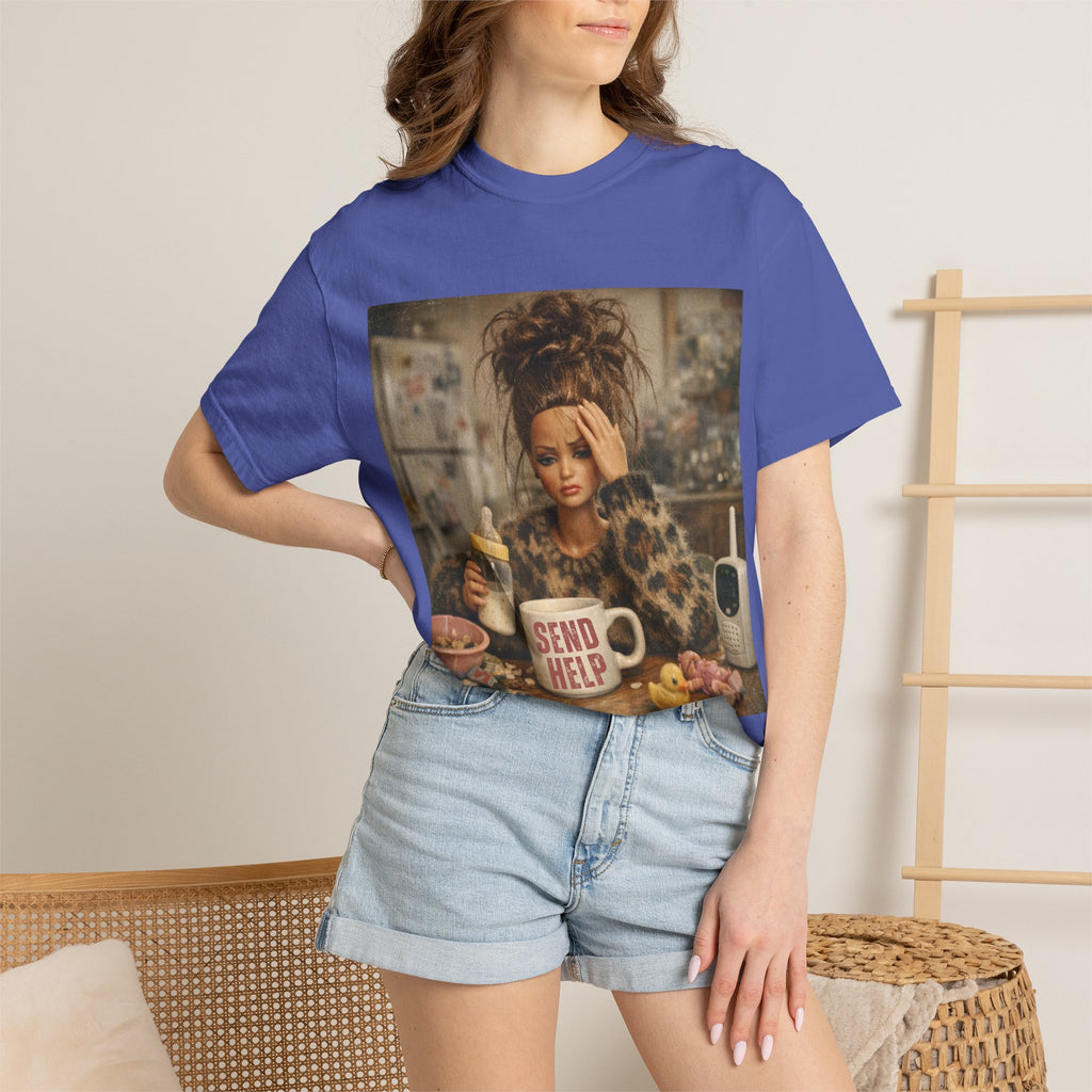 Send Help Morning Mess Graphic T-shirt
