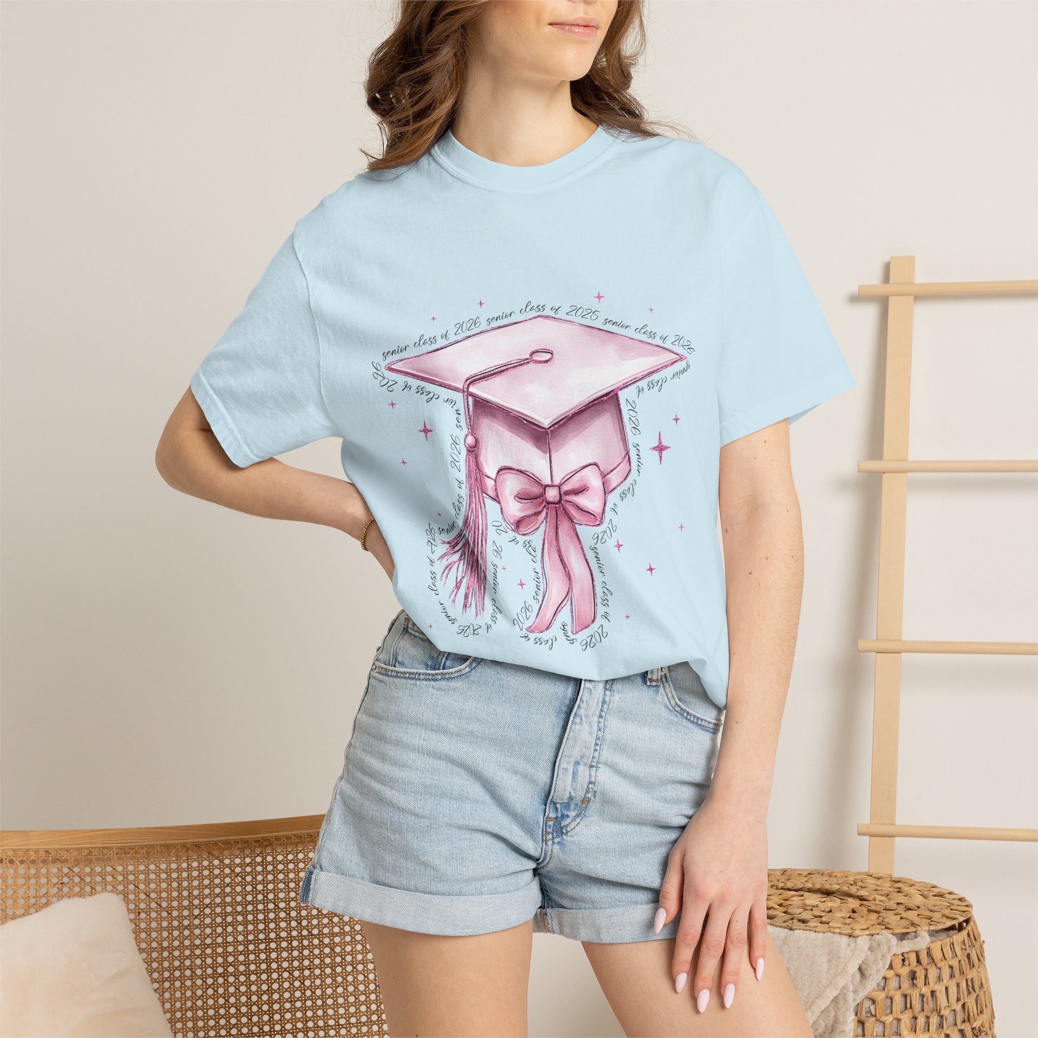 Graduation Cap Bow Tee