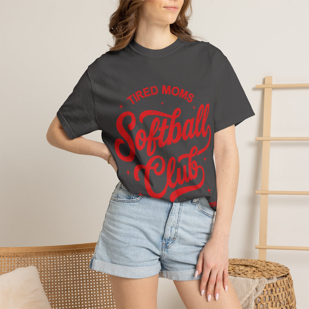 Tired Moms Softball Graphic T-shirt