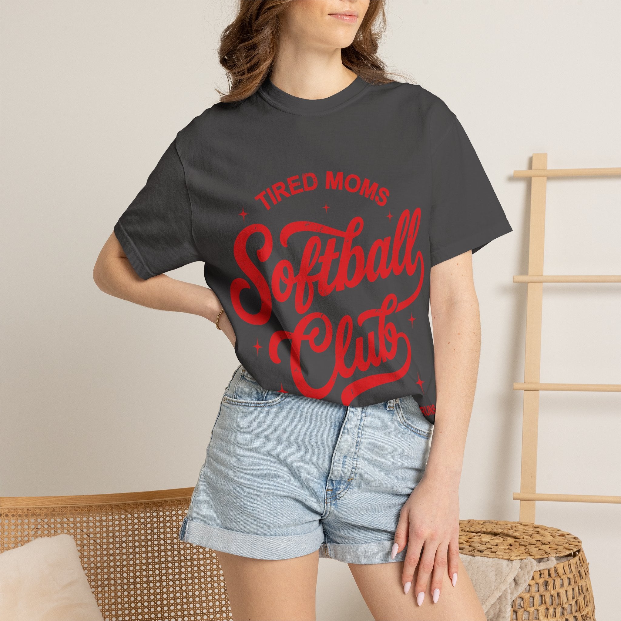 Tired Moms Softball Graphic T-shirt