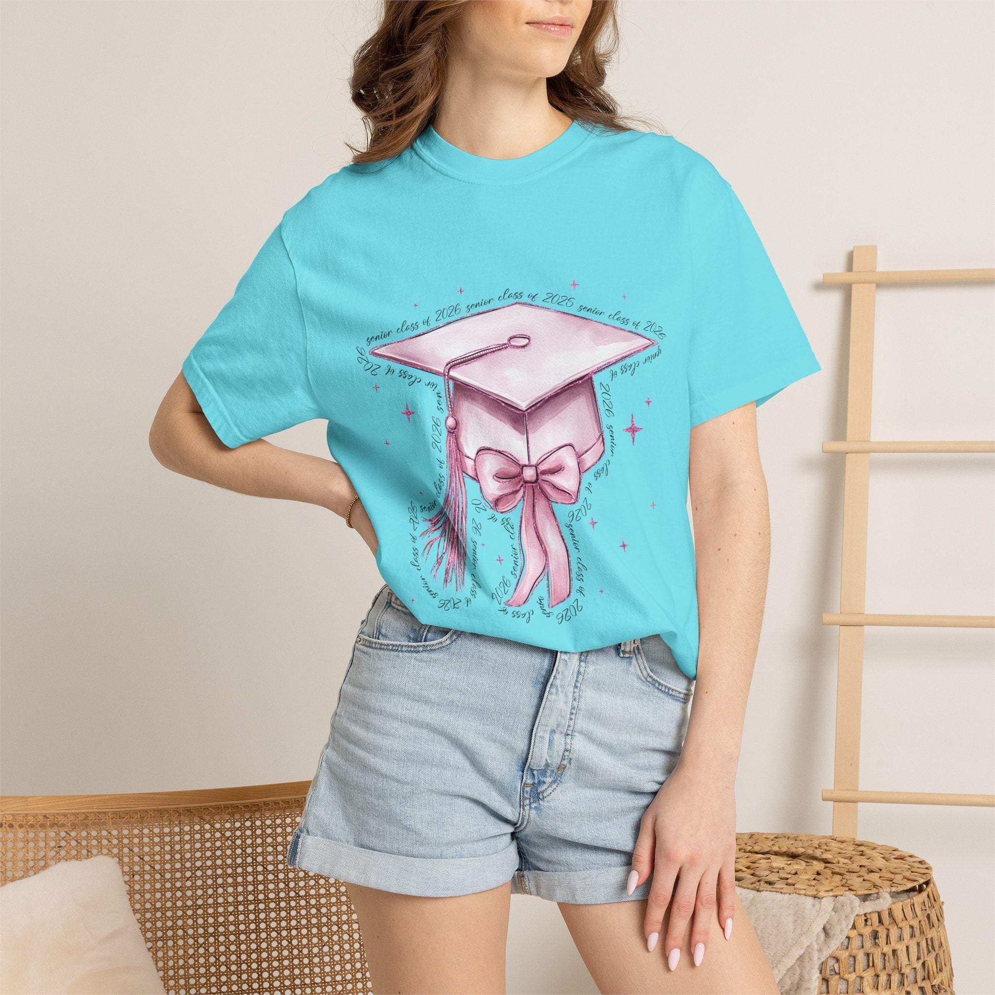 Graduation Cap Bow Tee