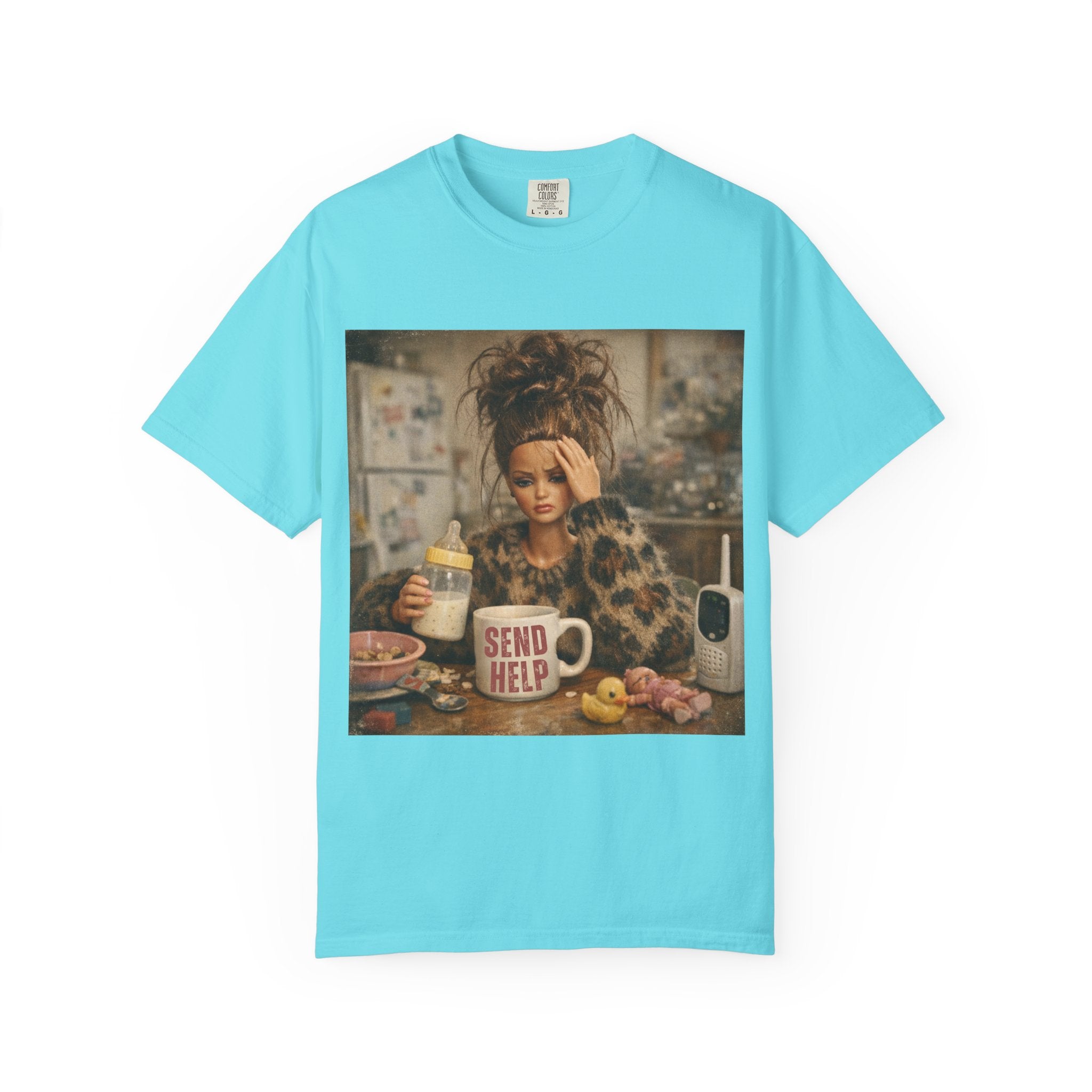 Send Help Morning Mess Graphic T-shirt