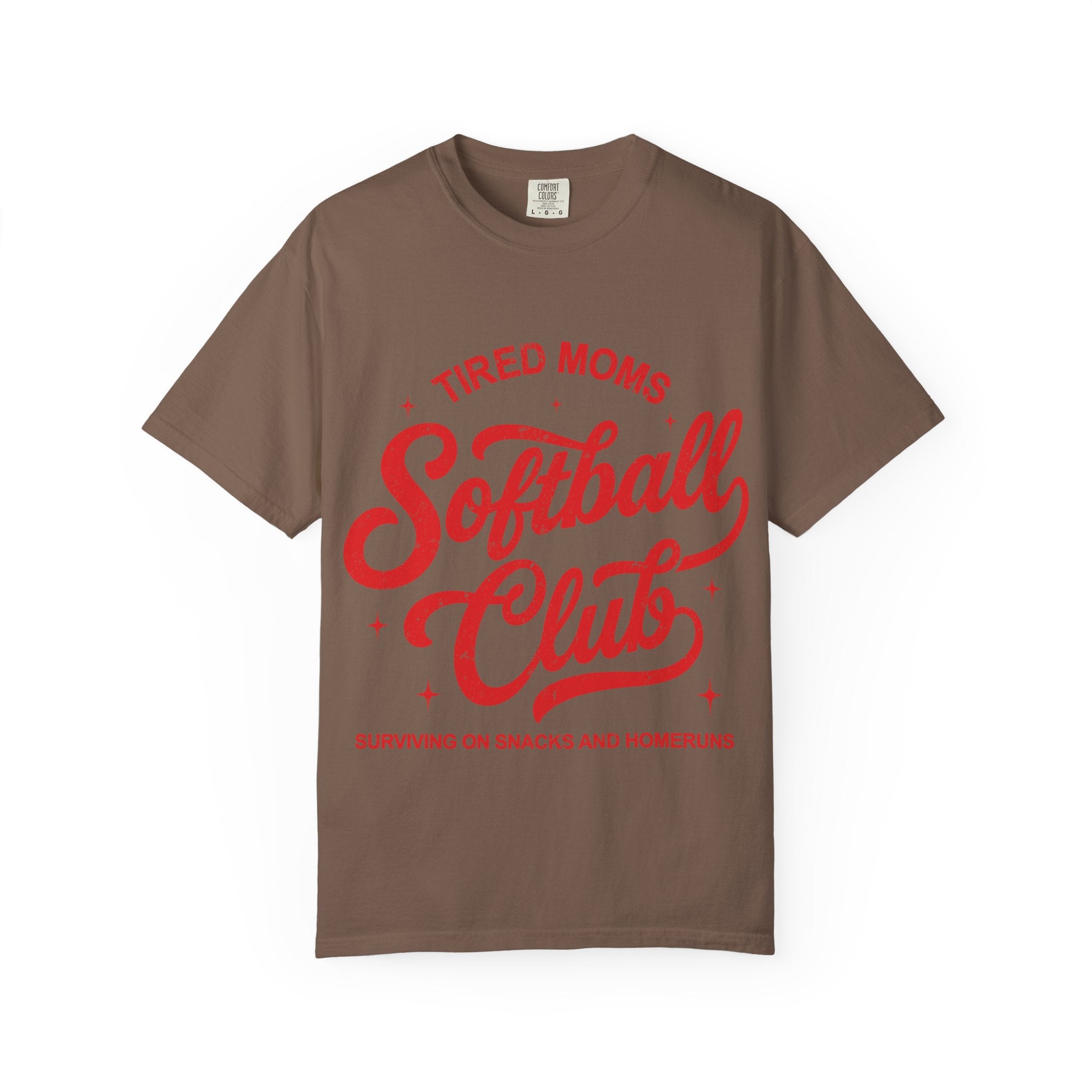 Tired Moms Softball Graphic T-shirt