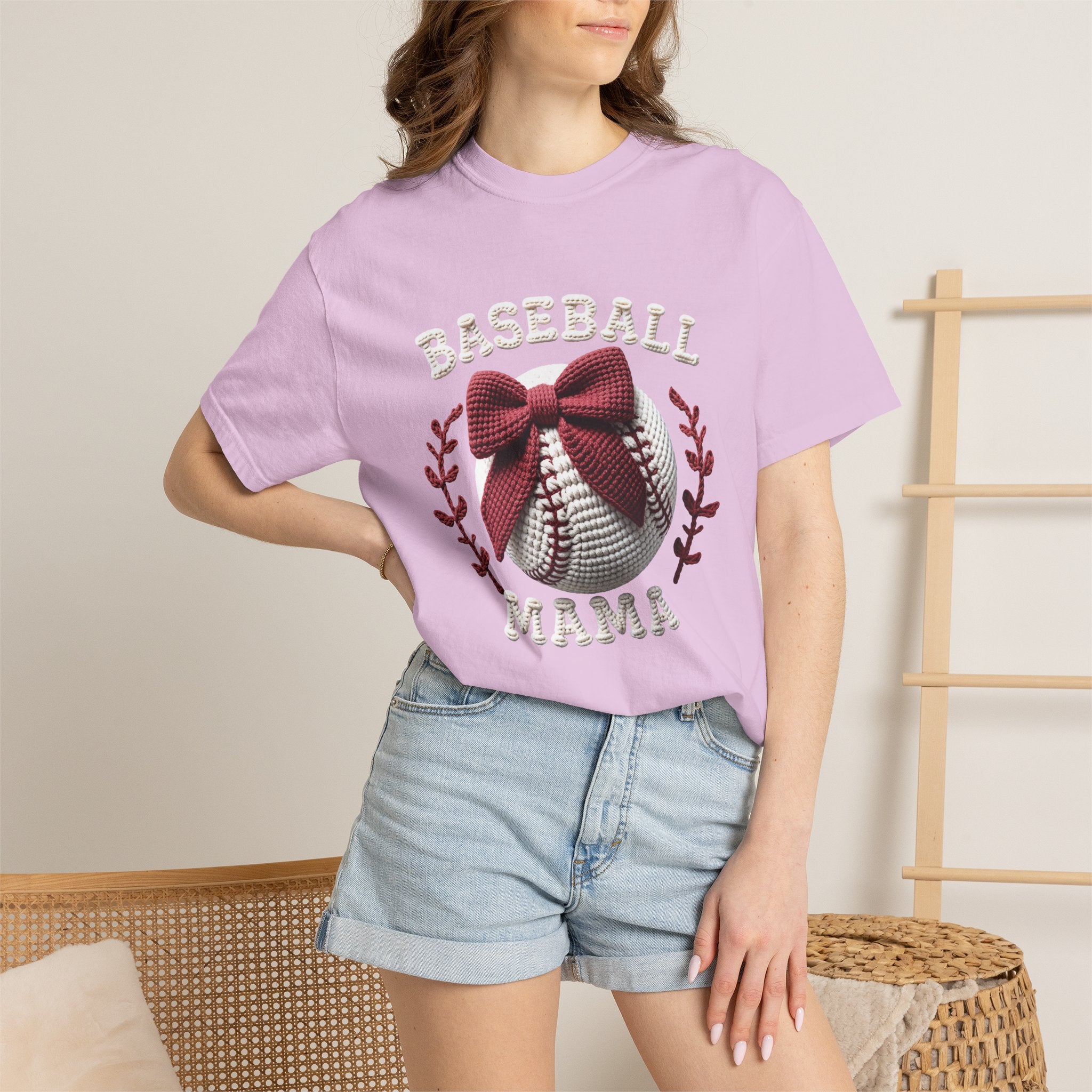 Bow Baseball Mom Tee