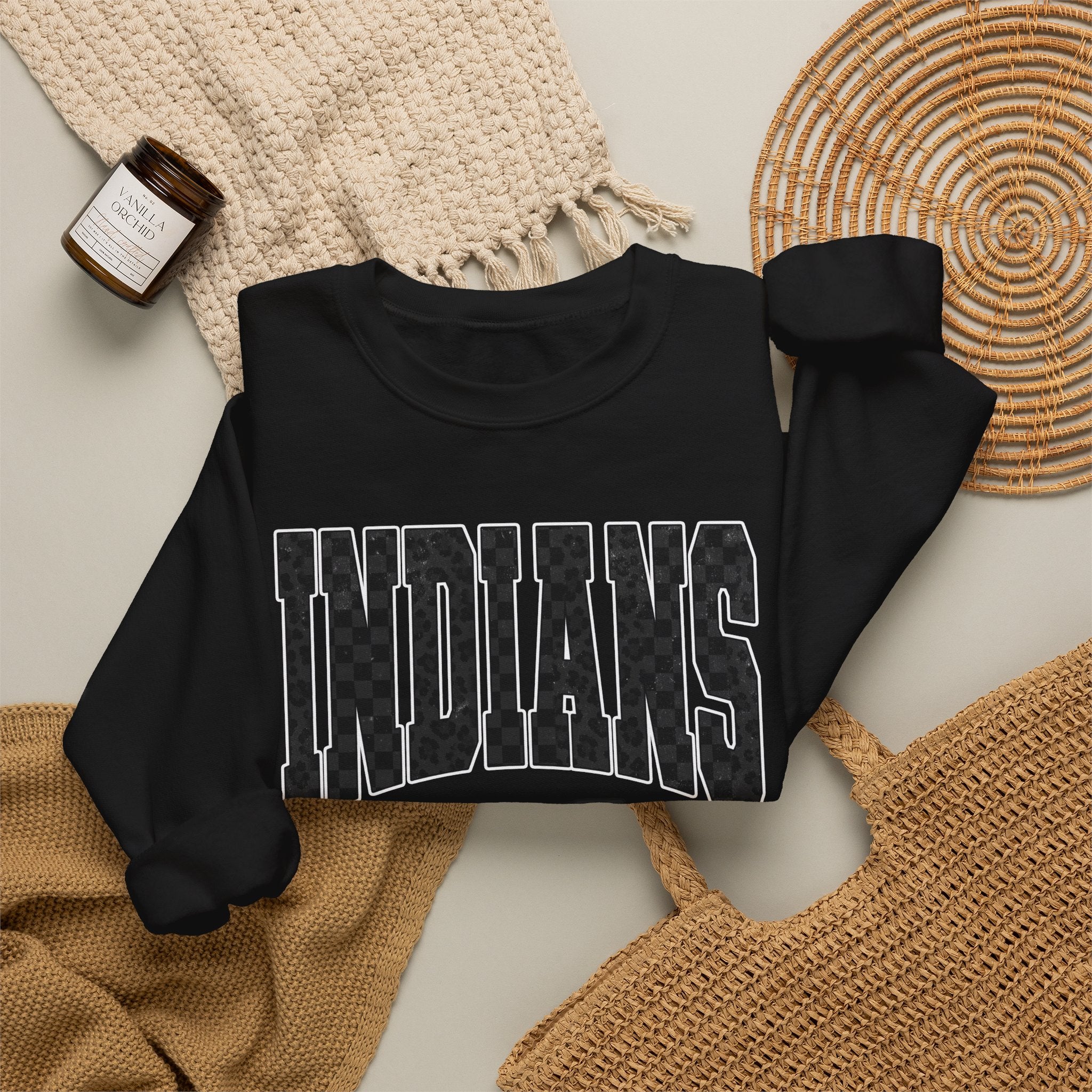 Indians Arch-Logo Crewneck Sweatshirt