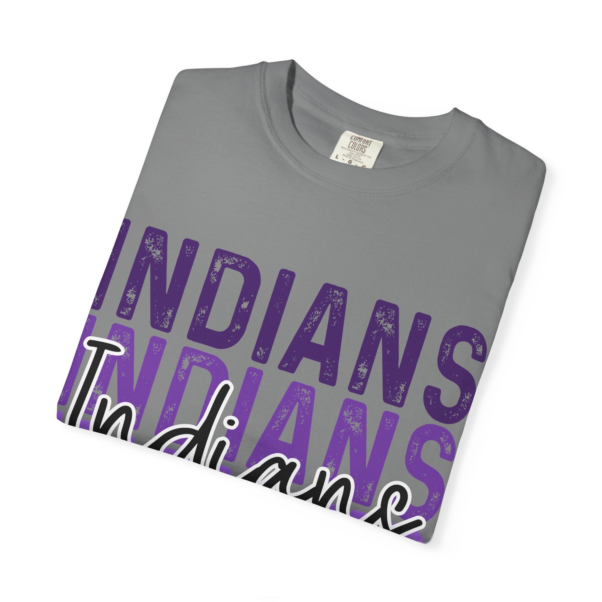 Indians Purple Repeat Graphic T-Shirt