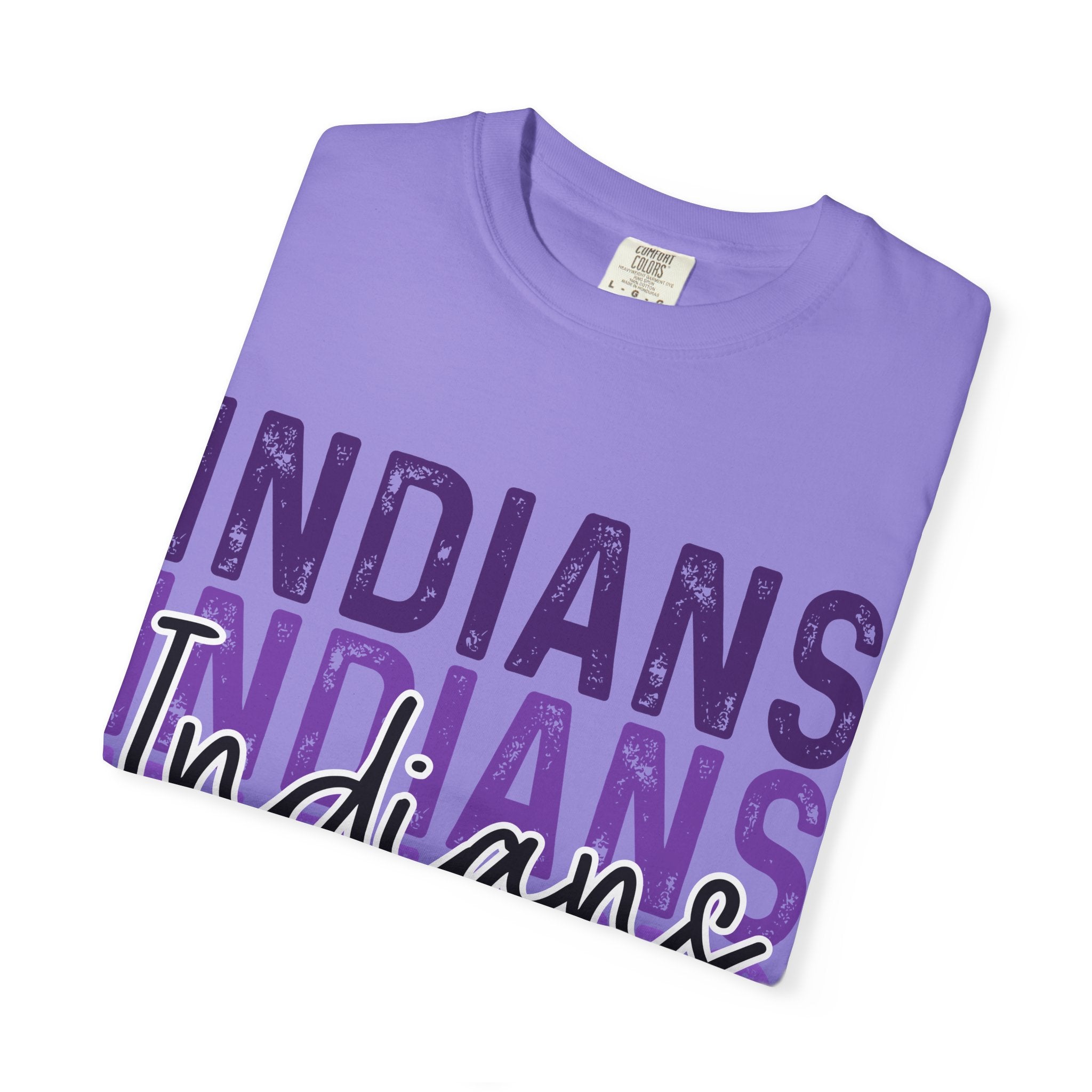 Indians Purple Repeat Graphic T-Shirt