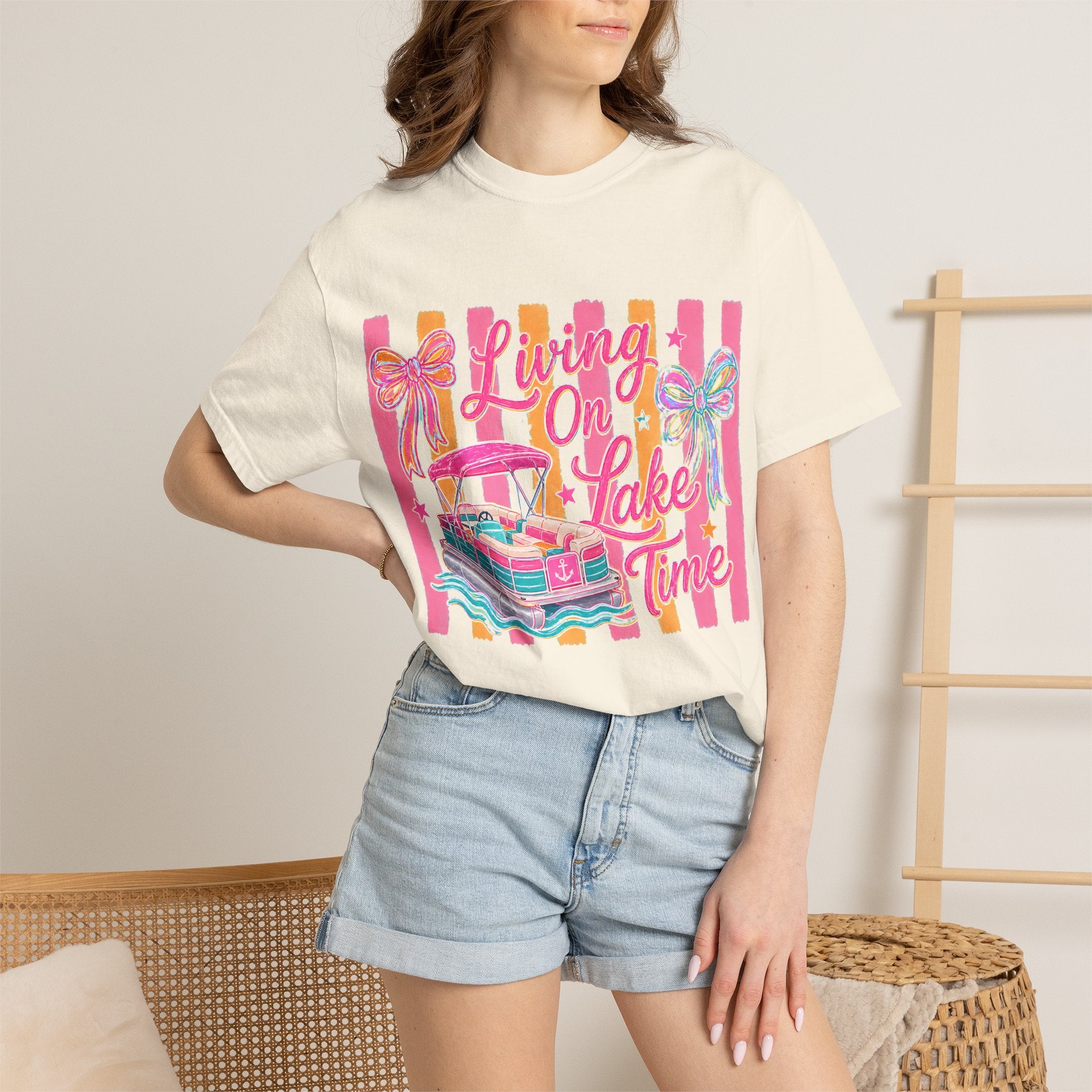 Living On Lake Time T-Shirt