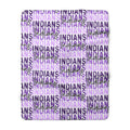 Indians Script Pattern Sherpa Fleece Blanket