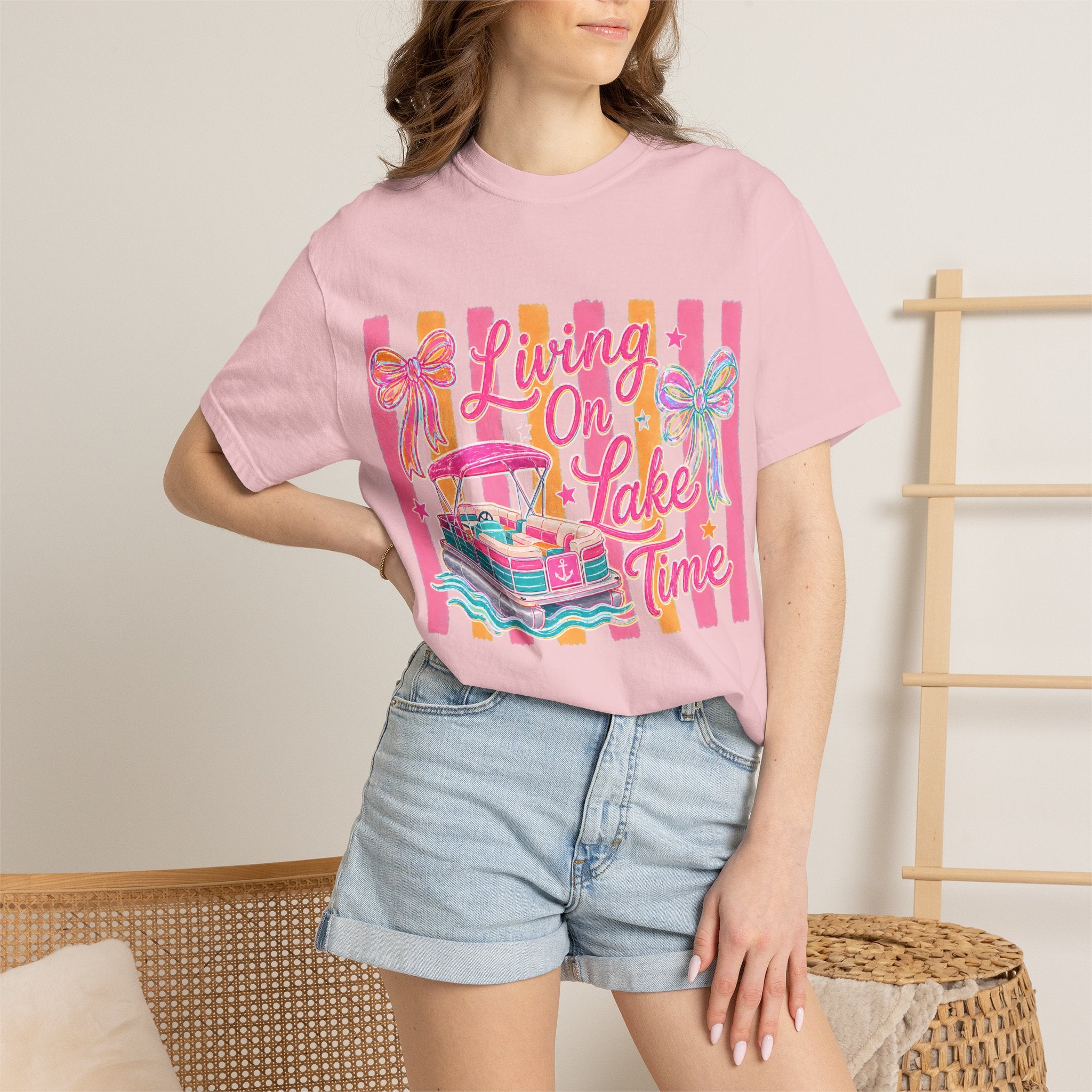Living On Lake Time T-Shirt