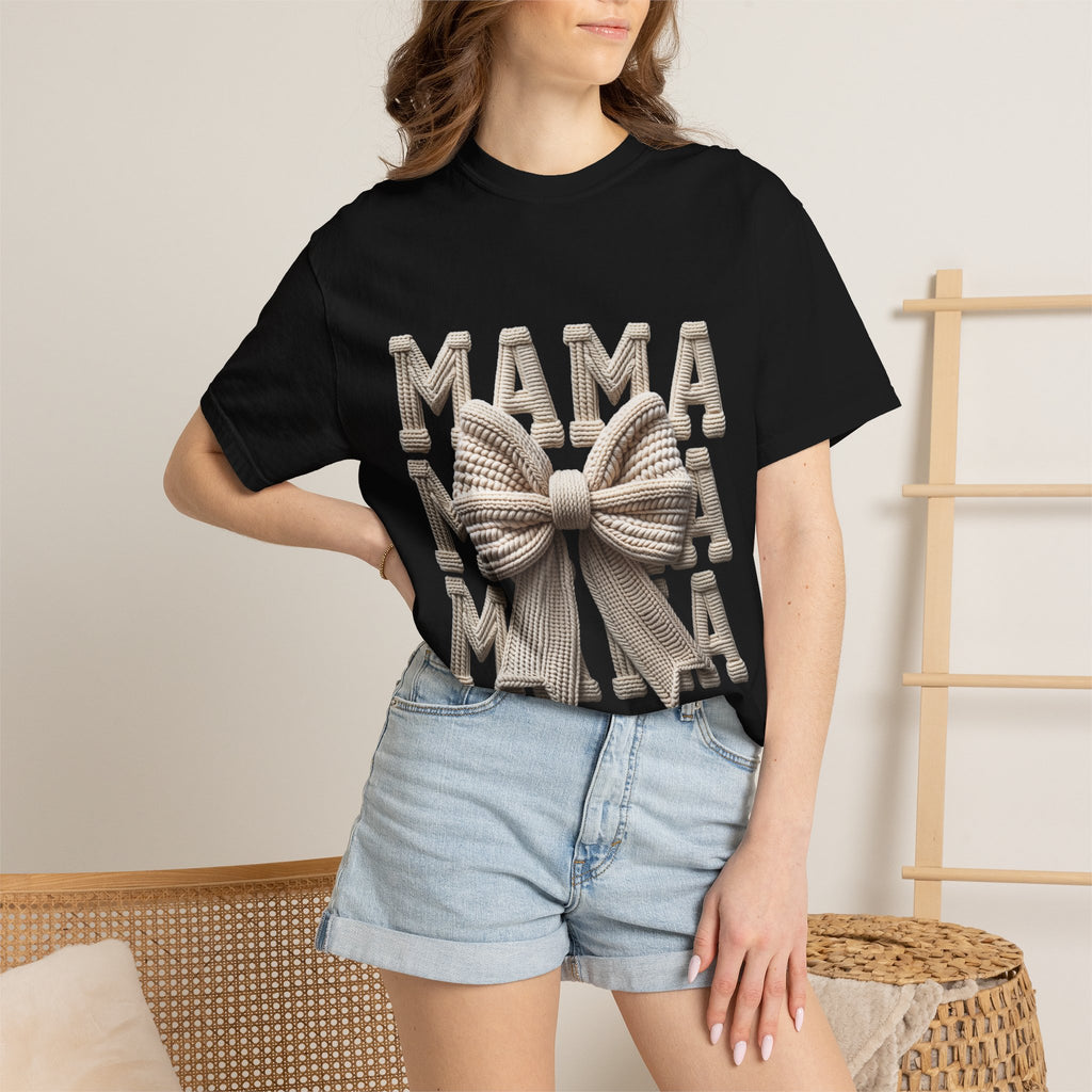 Cozy Knit Bow Mother's Day Tee