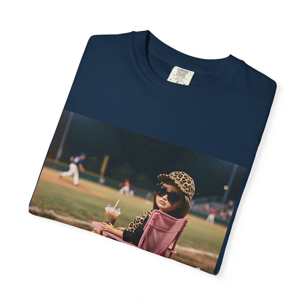 I Live Here Now at Baseball Field Graphic T-shirt