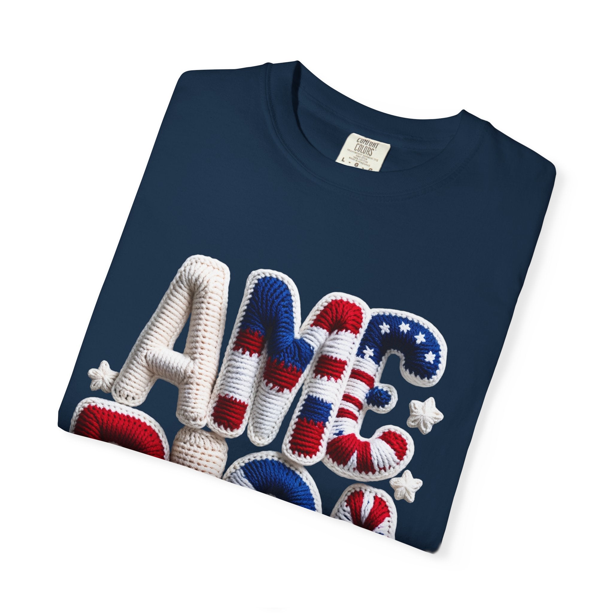 America Puffy Flag Graphic T-Shirt