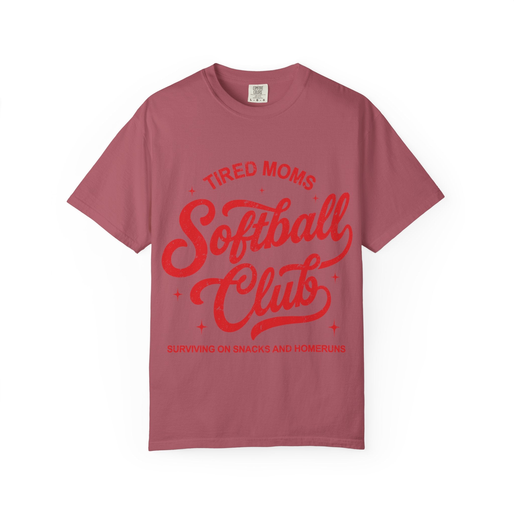 Tired Moms Softball Graphic T-shirt